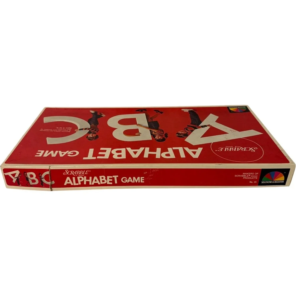 Scrabble Alphabet Game Selchow & Righter No 15 Vintage 1972 Board Game Complete‎